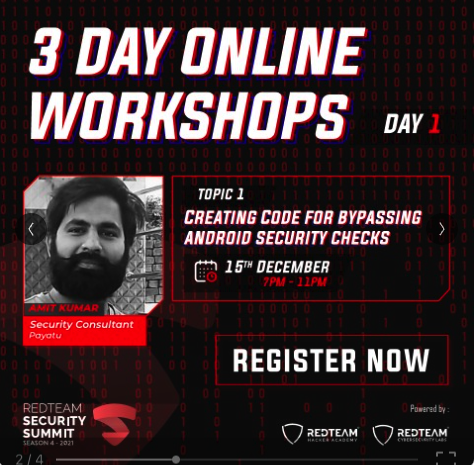 Creating Code for Bypassing Android Security Checks — RedTeam Security Summit